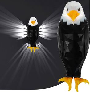 High Quality Magnetic Eagle LED Night Light Rechargeable Wall <b>Lamp</b> <b>with</b> Remote Control <b>Timer</b> Decorative Bedroom Night <b>Lamp</b> - Product Image 2