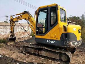 Maquinaria de ingeniería de Garantía de Calidad de Excavadora hidráulica pequeña Shandong Lingong LG665 a la venta - Product Image 3