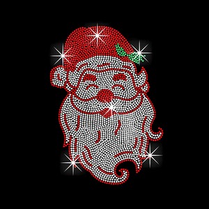 Santa Baby Rhinestone Transfer Prensa de calor Diseño de diamantes de imitación Hierro en piedra de cristal para Feliz Navidad - Product Image 2