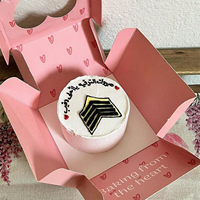 Boîte à dessert en carton recyclé pliable avec logo imprimé personnalisé, pour brownies, biscuits, gâteaux, emballage en papier pour beignets, qualité alimentaire