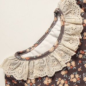 Robe Fille Imprimé Fleuri Manches Longues Polaire Douce Noël Hiver Maternelle Élégante Couleurs Assorties - Product Image 6