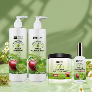 Après-shampoing à l'extrait de pomme 500ml, nourrissant en profondeur, bio, à base de plantes, pour cheveux brillants, qualité salon, prix usine - Product Image 1