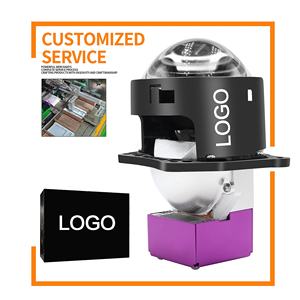 2025 nueva llegada 130W 6500K 20000LM 3 pulgadas Bi LED proyector lente faros de coche con LED Angel Eyes lente de proyector de haz Alto y Bajo - Product Image 2