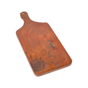 Planche à découper design avec poignée en bois d'acacia noyer personnalisé épais en vrac pour cuisine vente en gros - Product Image 2