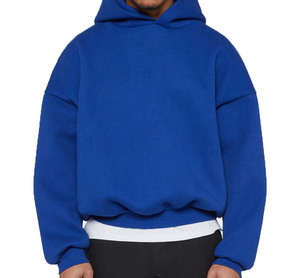 Sweat-shirt à capuche pour homme avec logo personnalisé, épais, avec poches, doux et respirant, coupe ample et grande taille - Product Image 3
