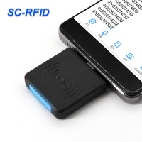 Lector de Tarjetas RFID para Teléfono Android de 13.56mhz, Interfaz Tipo-C, Lector de Tarjetas NFC Sin Contacto, Lector de Tarjetas IC Portátil, Venta Caliente en Fábrica