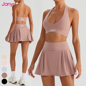 Janya ชุดยกทรง<span class=keywords><strong>2</strong></span>ชิ้นคล้องคอสำหรับผู้หญิงชุดเล่นกอล์ฟ, ชุดเล่นเทนนิสเล่นยิมฟิตเนสแห้งเร็วระบายอากาศได้ดี - Product Image 1