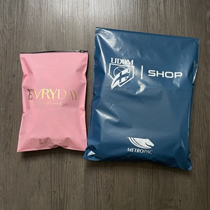 Bolsa de Envío de Negocios Azul Oscuro de Lujo, Bolsa de Mensajería de Plástico Personalizada con su Propio Logotipo Impreso - Product Image 3