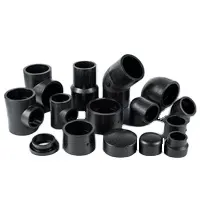 Fusão de topo PN 16 Acessórios de fusão de topo de tubo Adaptador de flange PE Stub End HDPE para abastecimento de água