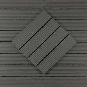 Impermeabile Passerella Tetto Tegole WPC Legno di Plastica ad incastro Piastrelle per Patio Piscina Giardino Esterno Sala - Product Image 4