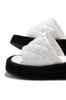Sandales plates en PU pour femmes, vente en gros d'usine, chaussures d'été pour la plage