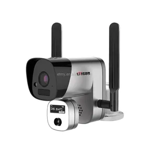 1080p 실내 와이파이 IP 본체 고온 측정 카메라 열 화상 카메라 CCTV 카메라