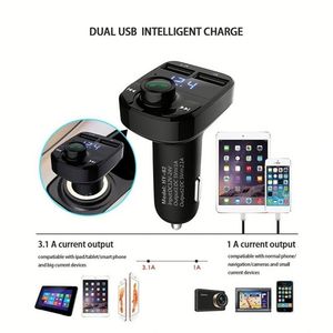 ชุดอุปกรณ์วิทยุติดรถยนต์อเนกประสงค์รุ่นใหม่ พร้อมที่ชาร์จ USB คู่ รุ่น X8 เครื่องส่งสัญญาณ FM เครื่องเล่นเสียง MP3 ช่อง USB เครื่องเล่น MP3 ในรถยนต์ - Product Image 3