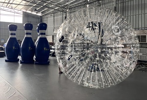 2024 nouveau bowling humain gonflable avec boule Zorb et bosse pour adultes et enfants - Product Image 2