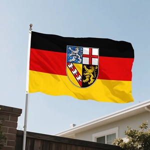 Drapeau du Saarland en polyester de qualité supérieure, 3x5 pieds, imprimé, pour places publiques, protection UV, affichage en extérieur - Product Image 6