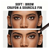 Crayon à sourcils et eye-liner waterproof double fonction en bois, personnalisable avec logo, longue tenue, sans transfert, directement de l'usine