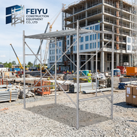 Échafaudage à cadre en acier de type H, plateforme de travail pour chantier de construction