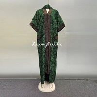 Nouvelle Mode Robe Mère Ethnique Industrie Lourde Imprimé Diamant Chaud Ample Bubu Africain pour Femmes Musulmanes en Polyester