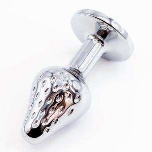Juego de 3 tapones anales de cristal de una pieza en tallas S, M y L y tapón de masaje prostático metálico para hombres y mujeres - Product Image 5