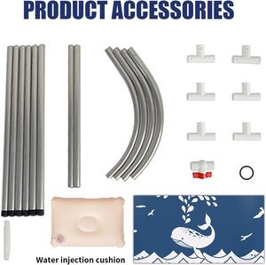 BESTHLS <span class=keywords><strong>Baignoire</strong></span> en plastique pliable de conception de <span class=keywords><strong>baleine</strong></span> bleue écologique <span class=keywords><strong>Baignoire</strong></span> de trempage portable pour adultes Grande taille pour cabine de douche - Product Image 6