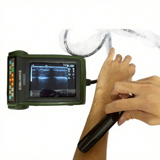 SY-AU10_vet Factory Price Portable Handheld Full Digital Black White Ultrasound Scanner for Veterinary Use