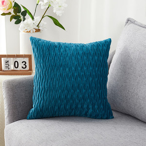 New nhung sóng xếp li gối 45*45 Cushion Cover, Bắc âu Trang trí nội thất hình học sọc sofa trang trí ném cushion cover/ - Product Image 6
