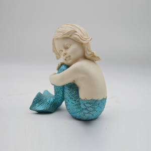 Encantadora Estatua de Resina de Sirena de Anime, Hada Religiosa del Amor, para Decoración de Pascua e Interiores/Exteriores - Product Image 1