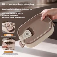 Premium SUS304 Edelstahl Bento-Box mit PP-Deckel 3100ml Lebensmittelecht Auslaufsicher BPA-frei Mikrowellengeeignet & Antibakteriell