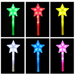 Nicro - Vara de Neon para festas, suporte de bandeira de neon para brincadeiras, bastão decorativo em forma de estrela, com varinha brilhante para presente e concerto, atacado de cores - Product Image 6