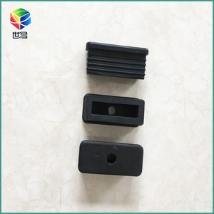 Couvercle d'extrémité carré en plastique, bouchons intérieurs Tube côtelé carré pour tables, bureaux, chaises, meubles de lit <span class=keywords><strong>Bouchon</strong></span> de <span class=keywords><strong>pied</strong></span> Couvercle de tuyau en acier - Product Image 3