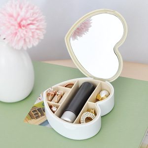 Portagioie portagioie portagioie da viaggio per <span class=keywords><strong>bambina</strong></span> collana di rossetto orecchini multifunzione scatola di gioielli all'ingrosso - Product Image 3