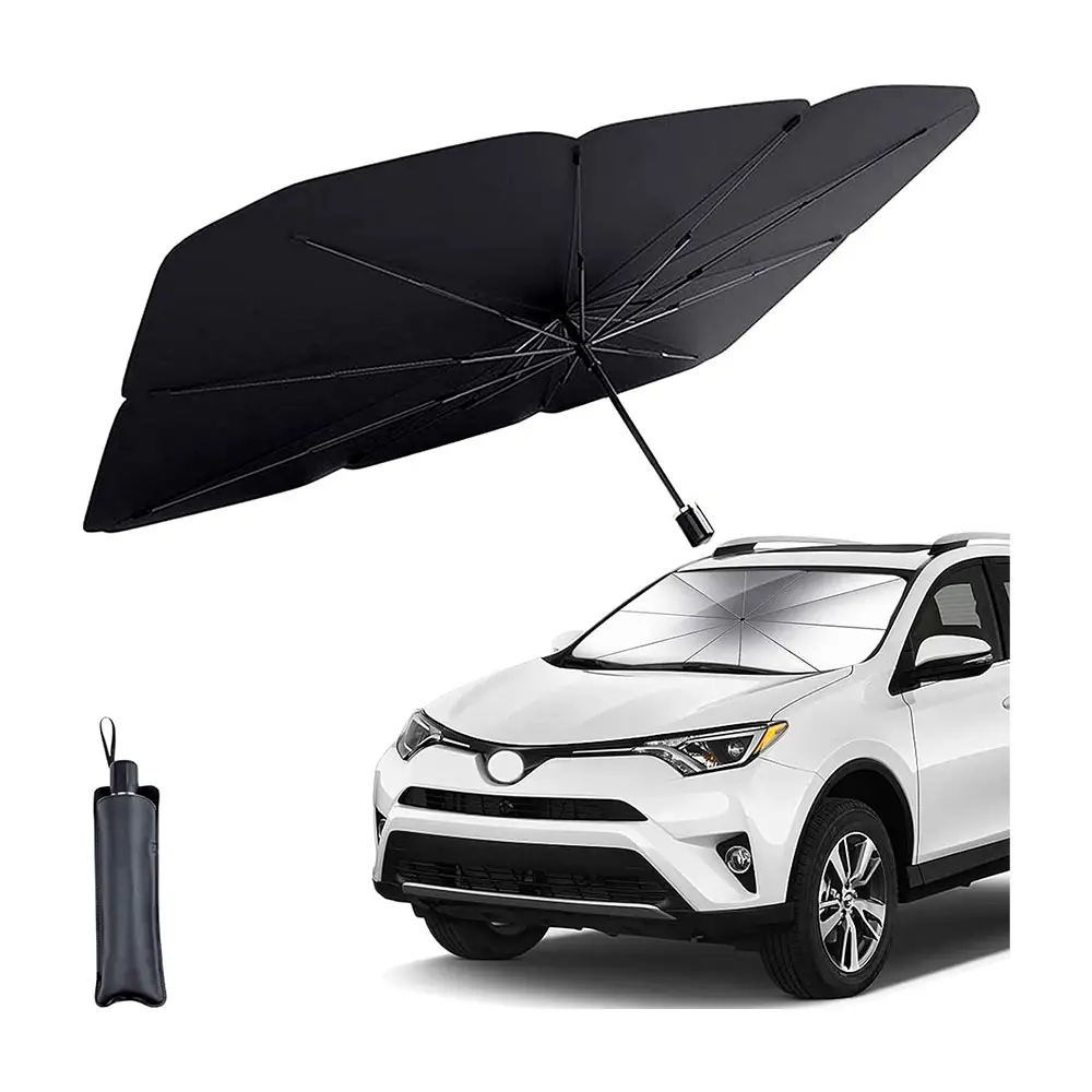 SUNNUO New Car Sunshade Umbrella Sun Shade Foldable Strong Support Heat Sun Visor Protector Umbrella