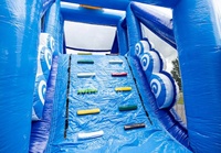 Parcours d'obstacles gonflable Surf Run de 17 m pour parc d'attractions extérieur, château gonflable commercial, location pour fêtes d'enfants