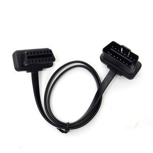 <span class=keywords><strong>Meilleur</strong></span> câble d'extension OBD2 <span class=keywords><strong>plat</strong></span> et fin de 60 cm, adaptateur coudé mâle-femelle ELM327 16 broches, connecteur d'extension OBDII - Product Image 5
