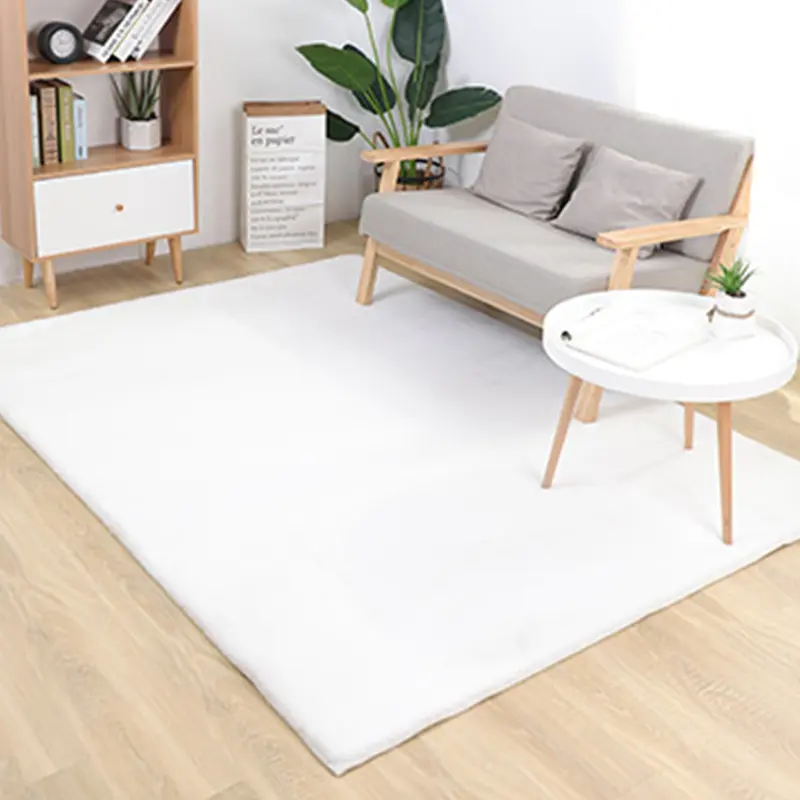 Tapis chaud en fausse fourrure de lapin, 100% Polyester, grande surface en peluche, chaud, bon marché