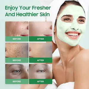 2024 Best Skin Care Private Label Organic Natural Green Tea Deep Cleanse Whitening Acne Mud Mask Skin Care Mud Mask Stick