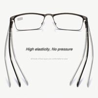 Gafas Ópticas de Lectura de Acero Inoxidable con Protección Anti Luz Azul para Hombre, Personalizadas al por Mayor