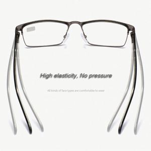 Gafas Ópticas de Lectura de Acero Inoxidable con Protección Anti Luz Azul para Hombre, Personalizadas al por Mayor - Product Image 5