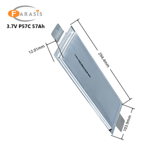 แบตเตอรี่ลิเธียมโพลิเมอร์แบบชาร์จได้ เกรด A Farasis Pouch Cell 3.7V 57ah Ncm สำหรับ DIY 12V 24V 36V 48V 72V สำหรับรถยนต์ไฟฟ้าและสกู๊ตเตอร์ - Product Image 2