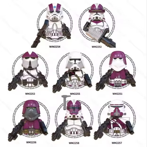 ของเล่นฟิกเกอร์ขายดี สงครามอวกาศ โคลนทรูเปอร์ ดรอยด์ <span class=keywords><strong>AT</strong></span>-RT สตาร์ อนิเมะ ฟิกเกอร์ WM บล็อก ABS ชุดตัวต่อ DIY - Product Image 4