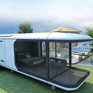 Casas Prefabricadas Ecológicas <span class=keywords><strong>en</strong></span> Contenedores, Casa Cápsula Exterior de 2 Dormitorios con Cocina, Espacio Comercial, Habitación Cápsula Tipo Dirigible <span class=keywords><strong>en</strong></span> <span class=keywords><strong>Venta</strong></span> - Product Image 1