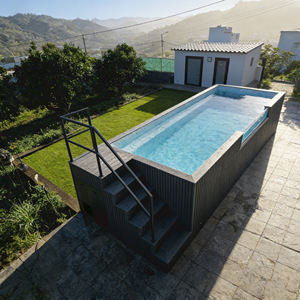 Piscine Conteneur Personnalisable Préfabriquée en Fibre de Verre Hors Sol Grande Piscine - Product Image 6