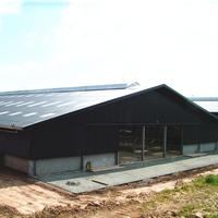 Cobertizo de animales de mantenimiento de bajo costo para la agricultura, casa de aves de corral de construcción robusta, Granero de vaca de diseño innovador a la venta