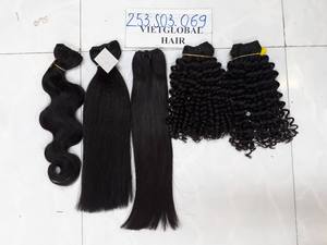 Extensiones de cabello humano Remy crudo Premium, extensiones de rizos Jerry alineados con cutícula, proveedor de textura Natural - Product Image 5