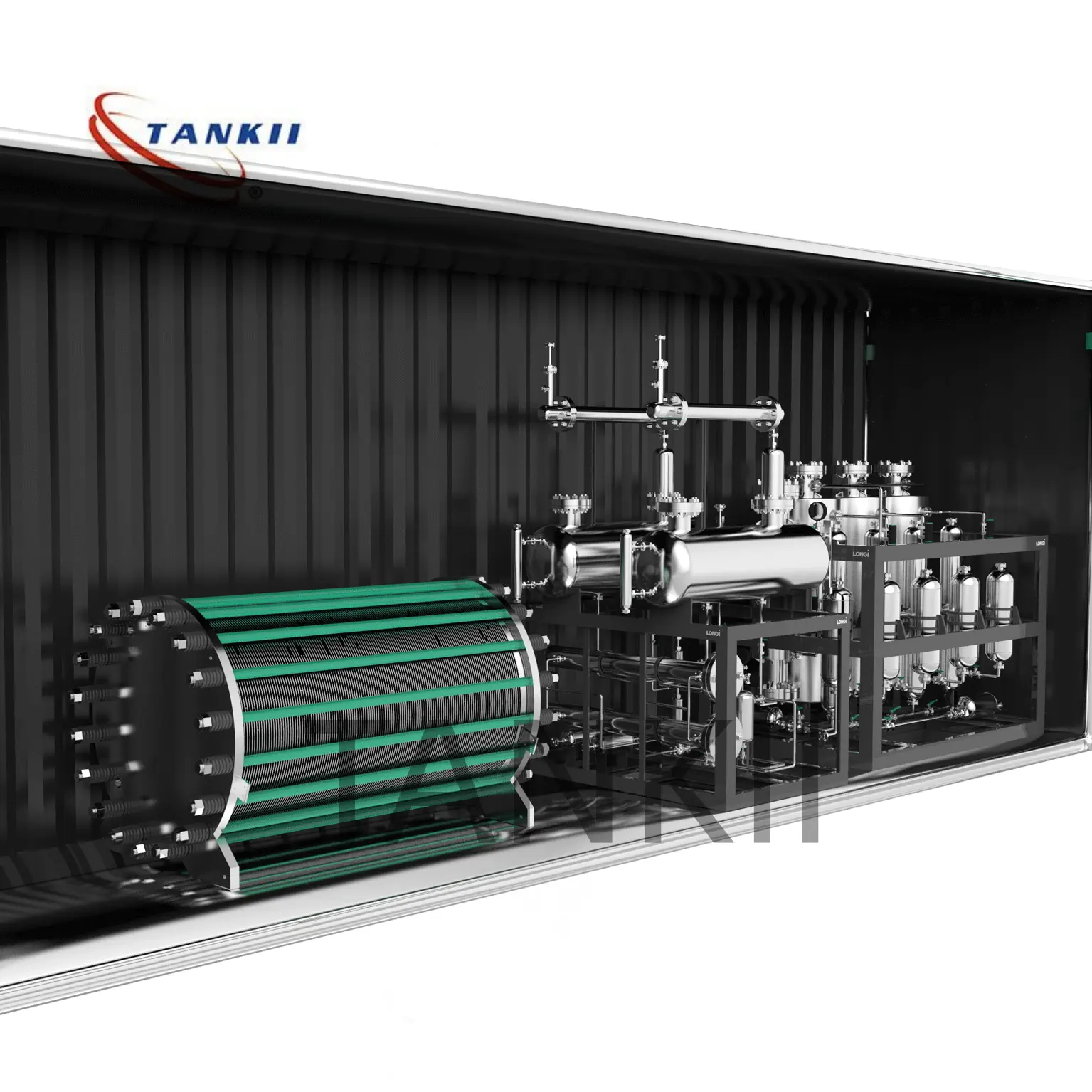 Tangki elektrolit sel hidrogen industri untuk industri elektronik