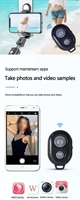Tombol Kamera Eksternal Roller Release ab Kontrol Selfie Nirkabel Remote Shutter Kamera Ponsel untuk iPhone dan Android