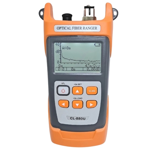 OTDR CL880U/A Mini 60KM 1550nm Fiber Optic OTDR Optical Fiber Reflectometer Built in VFL with FC SC Touch UPC/APC