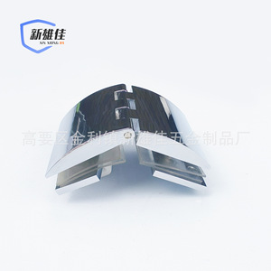 Charnière en verre courbé Xin Xiong Jia en alliage de zinc, finition miroir, pour porte de meuble - Product Image 1
