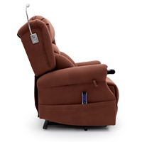 Geeksofa Chaise inclinable électrique à moteur quadruple avec appui-tête électrique et soutien lombaire pour les personnes âgées