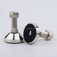 Niveleurs de pieds de base de machine industrielle réglables fournis par le fabricant avec accessoires d'outils de pied de niveau en caoutchouc